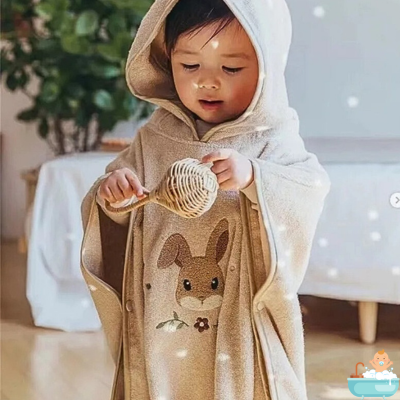 cape-de-bain-bebe-lapin-douceur