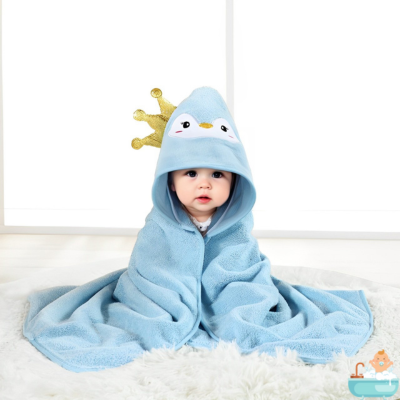cap-de-bain-bébé-pingouin