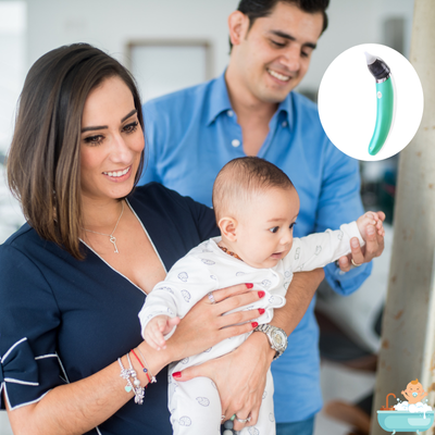 mouche-bébé-electrique-vert-parent-heureux