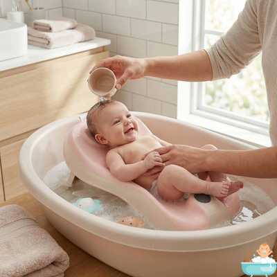 siege-bebe-pour-bain-rose-joli