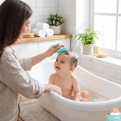 brosse-cheveux-bebe-verte-maman
