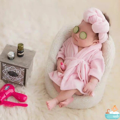 cape-de-bain-bebe-chic-rose