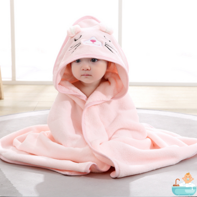 CAPE DE BAIN POUR BEBE | PinkBabyCape™