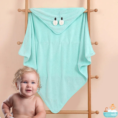 cape-de-bain-bebe-verte-bebe