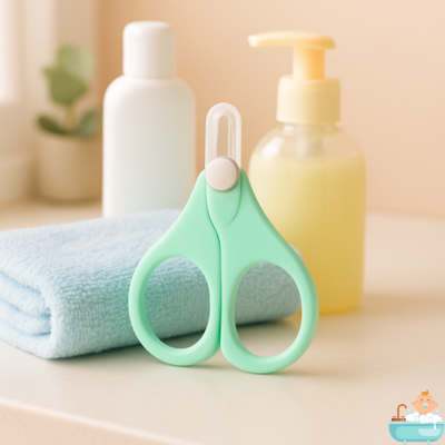 ciseaux-ongles-bebe-vert-joli