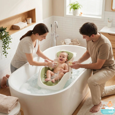 fauteuil-de-bain-bebe-vert-parents