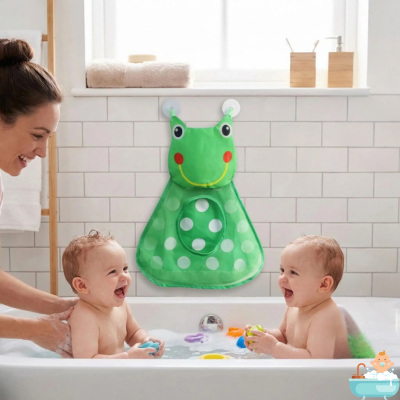 filet-jouet-bain-grenouille-jumeaux