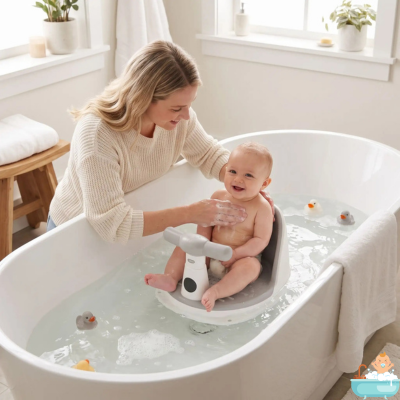 siege-bain-bebe-6mois-gris-maman