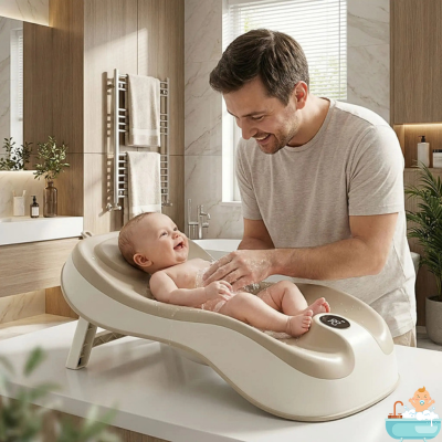 siege-de-bains-bebe-marron-papa