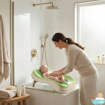 siege-de-douche-bebe-vert-maman