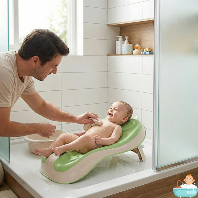 siege-de-douche-bebe-vert-pere