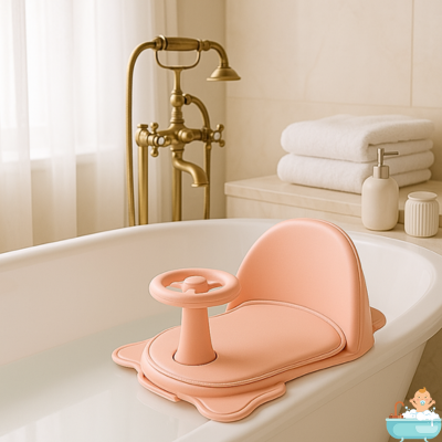 siege-pour-bebe-dans-baignoire-rose-beau