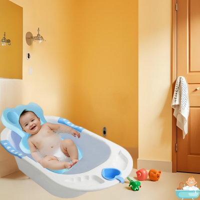 siege-pour-bebe-dans-le-bain-eponge-bleu-heureux