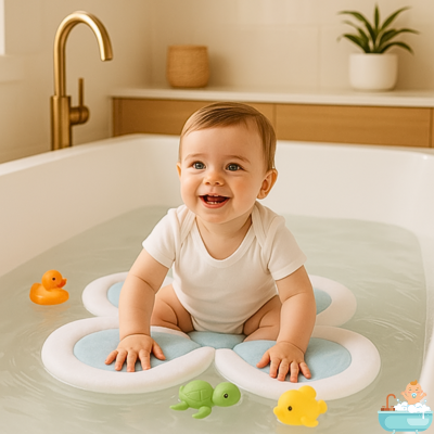 siege-pour-bebe-dans-le-bain-fleur-bleu-bebe
