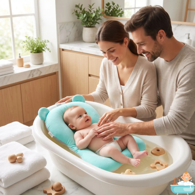 support-pour-bebe-dans-le-bain-parents